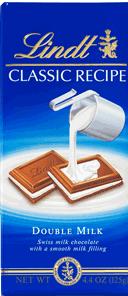 Lindt Classic Double Milk Chocolate Bar